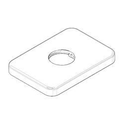Dornbracht Rosette, 78x55x8,5mm, Platin matt, 092771004-06... DORNBRACHT-092771004-06 4029011497414 (Abb. 1)