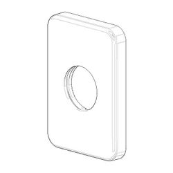 Dornbracht Rosette, 55x78x9mm, Chrom, 092771006-00... DORNBRACHT-092771006-00 4029011456602 (Abb. 1)