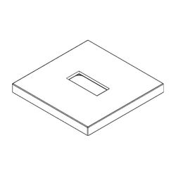 Dornbracht Rosette, 131x12,5x131mm, Platin gebürstet, 092771011-06... DORNBRACHT-092771011-06 4029011497766 (Abb. 1)