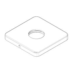 Dornbracht Rosette, 78x78x9mm, Chrom, 092771012-00... DORNBRACHT-092771012-00 4029011500664 (Abb. 1)