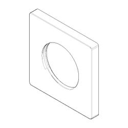 Dornbracht Rosette, 78x78x9x45,7mm, Chrom, 092771022-00... DORNBRACHT-092771022-00 4029011653827 (Abb. 1)