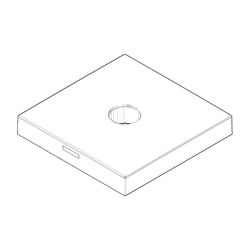 Dornbracht Rosette Cold, 55x55x8,5mm, Chrom, 092773002-00... DORNBRACHT-092773002-00 4029011537691 (Abb. 1)