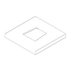 Dornbracht Rosette, 131x131x12,5mm, Champagne, 092773021-47... DORNBRACHT-092773021-47 4029011602764 (Abb. 1)