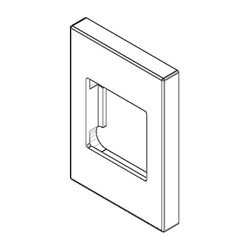 Dornbracht Rosette für Regenbrause Ersatzteile 092773024 78x55x8,5mm chrom... DORNBRACHT-092773024-00 4029011577659 (Abb. 1)