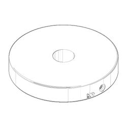 Dornbracht Rosette, 50x9,5mm, Messing gebürstet, 092774003-28... DORNBRACHT-092774003-28 4029011870538 (Abb. 1)