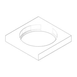 Dornbracht Rosette 55x8,5x55x42,7mm, Chrom, 092778007-00... DORNBRACHT-092778007-00 4029011440205 (Abb. 1)