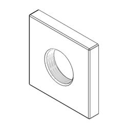 Dornbracht Rosette, 55x55x8mm, Chrom, 092778014-00... DORNBRACHT-092778014-00 4029011458873 (Abb. 1)