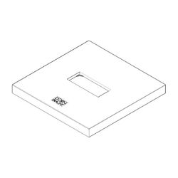 Dornbracht Rosette für Standauslauf, 131x131x12,5mm, Chrom, 092778022-00... DORNBRACHT-092778022-00 4029011476099 (Abb. 1)