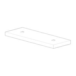 Dornbracht Rosette Ersatzteile 092778025 160x55x8,5mm chrom... DORNBRACHT-092778025-00 4029011475467 (Abb. 1)