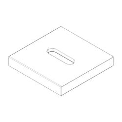 Dornbracht Rosette für Standauslauf Waschtisch, 60x60x9mm, Chrom, 092778034-00... DORNBRACHT-092778034-00 4029011664090 (Abb. 1)