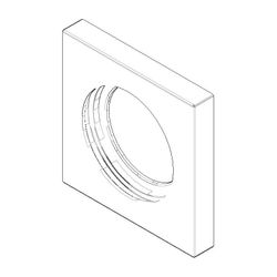 Dornbracht Rosette, 60x60x9x35mm, Chrom, 092778040-00... DORNBRACHT-092778040-00 4029011678455 (Abb. 1)