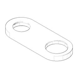 Dornbracht Rosette, 140x55x10mm, Chrom, 092779002-00... DORNBRACHT-092779002-00 4029011465802 (Abb. 1)