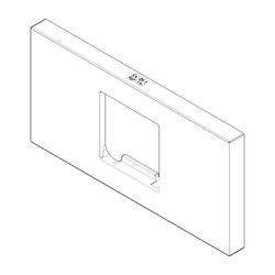 Dornbracht Rosette für Regenbrause, 120x60x9mm, Platin gebürstet, 092779009-06... DORNBRACHT-092779009-06 4029011666810 (Abb. 1)