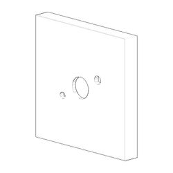 Dornbracht Rosette Ersatzteile 092782005 60x60x8mm chrom... DORNBRACHT-092782005-00 4029011497339 (Abb. 1)