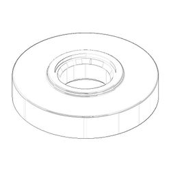 Dornbracht Rosette Ersatzteile 092787002 55x21x11,5mm chrom... DORNBRACHT-092787002-00 4029011556210 (Abb. 1)