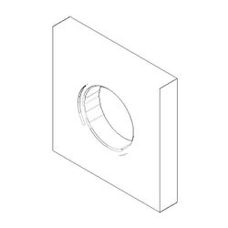 Dornbracht Rosette, 55x55x9x25,2mm, Chrom, 092787013-00... DORNBRACHT-092787013-00 4029011598463 (Abb. 1)