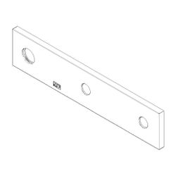 Dornbracht Rosette Ersatzteile 092789109 255x55x8,5mm chrom... DORNBRACHT-092789109-00 4029011529450 (Abb. 1)