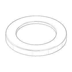Dornbracht Rosette, 55x6mm, Weiß matt, 092790001-10... DORNBRACHT-092790001-10 4029011619199 (Abb. 1)