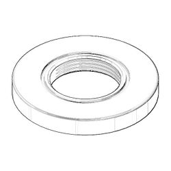 Dornbracht Rosette, 70x9mm, Weiß matt, 092790002-10... DORNBRACHT-092790002-10 4029011625121 (Abb. 1)