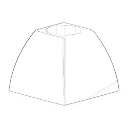 Dornbracht Rosette für Unterputz-Ventil, 58x45x58mm, Chrom, 092791004-00... DORNBRACHT-092791004-00 4029011377839 (Abb. 1)