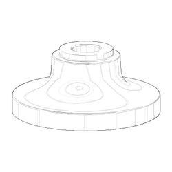 Dornbracht Rosette, 58x25,5mm, Chrom, 092795001-00... DORNBRACHT-092795001-00 4029011557583 (Abb. 1)