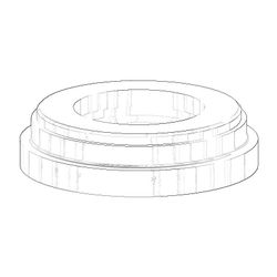 Dornbracht Rosette, 44x11mm, Chrom, 092796002-00... DORNBRACHT-092796002-00 4029011473692 (Abb. 1)