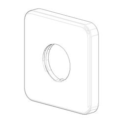 Dornbracht Rosette für Unterputz-Ventil Ersatzteile 092796003 63x63x9mm chrom... DORNBRACHT-092796003-00 4029011473777 (Abb. 1)