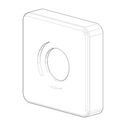 Dornbracht Rosette, 78x78x18mm, Weiß matt, 092796006-10... DORNBRACHT-092796006-10 4029011637643 (Abb. 1)