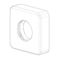 Dornbracht Rosette, 63x63x18mm, Weiß matt, 092796007-10... DORNBRACHT-092796007-10 4029011637605 (Abb. 1)