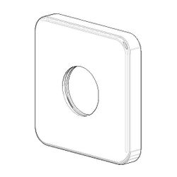 Dornbracht Rosette, 64x64x10mm, Chrom, 092796009-00... DORNBRACHT-092796009-00 4029011563249 (Abb. 1)