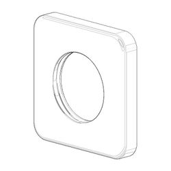 Dornbracht Rosette für Unterputz-Ventil, 64x64x10mm, Chrom, 092796010-00... DORNBRACHT-092796010-00 4029011564055 (Abb. 1)