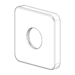 Dornbracht Rosette für Regenbrause, 64x64x9mm, Chrom, 092796015-00... DORNBRACHT-092796015-00 4029011680502 (Abb. 1)