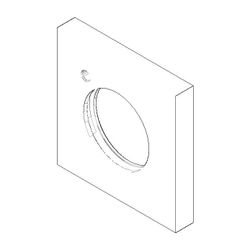 Dornbracht Rosette, 60x60x9x33,2mm, Chrom, 092797021-00... DORNBRACHT-092797021-00 4029011484513 (Abb. 1)