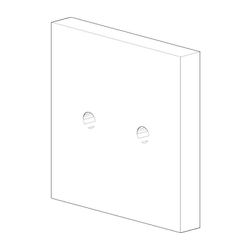 Dornbracht Rosette für Brausehalter, 60x60x9mm, Platin gebürstet, 092797022-06... DORNBRACHT-092797022-06 4029011500565 (Abb. 1)