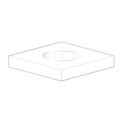 Dornbracht Rosette, 60x60x9x27,3mm, Platin gebürstet, 092797033-06... DORNBRACHT-092797033-06 4029011578045 (Abb. 1)