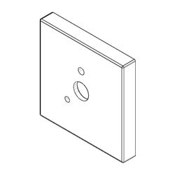 Dornbracht Rosette für Brausehalter, 60x60x9x14,8mm, Platin gebürstet, 0927980... DORNBRACHT-092798002-06 4029011576386 (Abb. 1)