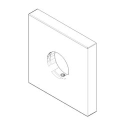 Dornbracht Rosette, 60x60x9mm, D 24mm, Chrom, 092798003-00... DORNBRACHT-092798003-00 4029011531712 (Abb. 1)