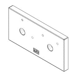 Dornbracht xGate Rosette Wand Ersatzteile 092798006 120x120x9mm platin matt... DORNBRACHT-092798006-06 4029011509001 (Abb. 1)