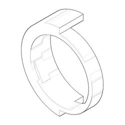 Dornbracht Ring für eMote, 15x16x5mm Blau, 09281010090... DORNBRACHT-09281010090 4029011344527 (Abb. 1)