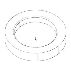 Dornbracht Rosette für Mischer, 55x38,2x10mm, Chrom, 092810111-00... DORNBRACHT-092810111-00 4029011405624 (Abb. 1)