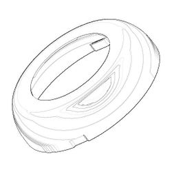 Dornbracht Rosette, 46x11,5mm, Chrom, 092830006-00... DORNBRACHT-092830006-00 4029011361852 (Abb. 1)