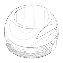 Dornbracht Haube, 40x13mm, Chrom, 092830016-00... DORNBRACHT-092830016-00 4029011471261 (Abb. 1)