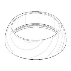 Dornbracht Haube Ersatzteile 092830018 46,4x15mm chrom... DORNBRACHT-092830018-00 4029011494857 (Abb. 1)