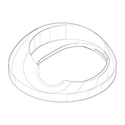 Dornbracht Haube, 44x13,5mm, Chrom, 092830019-00... DORNBRACHT-092830019-00 4029011578700 (Abb. 1)