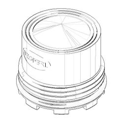 Dornbracht Luftsprudlereinsatz für M16,5x1, 7,0l/min, 09290307390... DORNBRACHT-09290307390 4029011645587 (Abb. 1)