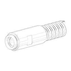 Dornbracht Schlauch Konus Ersatzteile 093002073 1/2"x3/8"x750mm chrom... DORNBRACHT-093002073-00 4029011420177 (Abb. 1)