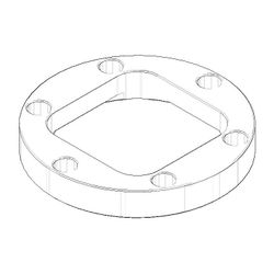 Dornbracht Flansch Ersatzteile 093011122 97x14mm roh vernickelt... DORNBRACHT-093011122-07 4029011543234 (Abb. 1)