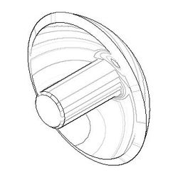 Dornbracht Abdeckung Ersatzteile 093030061 13mm Messing... DORNBRACHT-093030061-09 4029011140020 (Abb. 1)