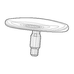 Dornbracht Abdeckung, 25,5x15mm, Platin, 093030064-08... DORNBRACHT-093030064-08 4029011489839 (Abb. 1)