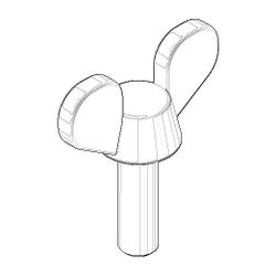 Dornbracht Flügelschraube, M5x16mm, 09303007490... DORNBRACHT-09303007490 4029011140341 (Abb. 1)